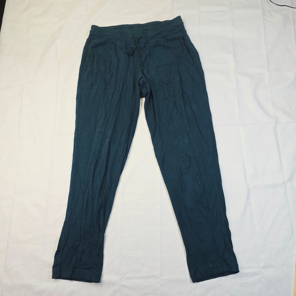 Athletic Works Women's Petite Jogger Pants Size 4-6 Teal Blue Drawstring Z89
